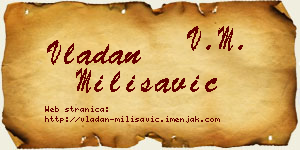 Vladan Milisavić vizit kartica